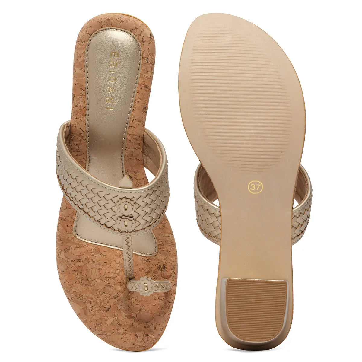 Arzu Metallic Kolhapuri Heels Akil