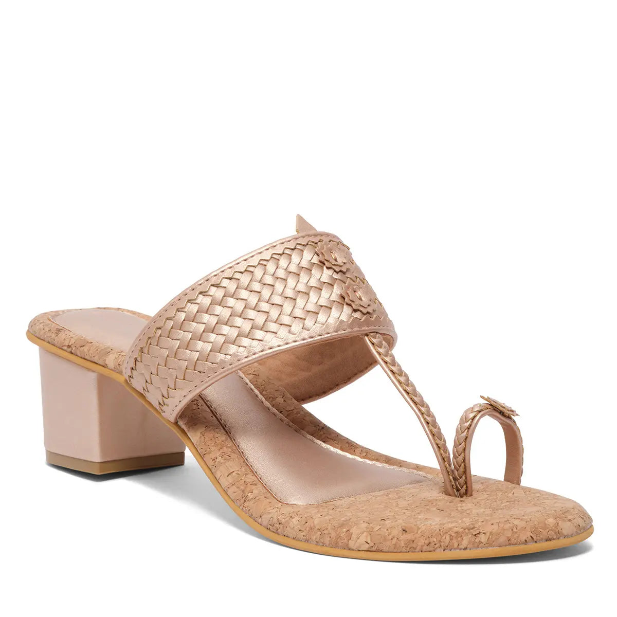 Arzu Metallic Kolhapuri Heels Akil