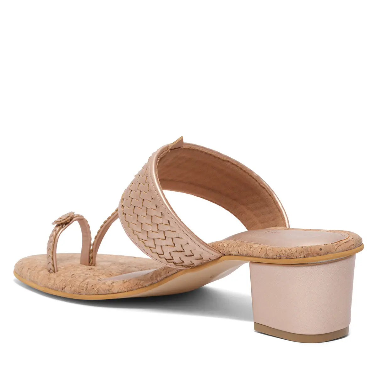 Arzu Metallic Kolhapuri Heels Akil