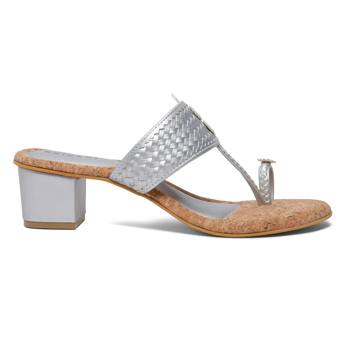 Arzu Metallic Kolhapuri Heels Akil