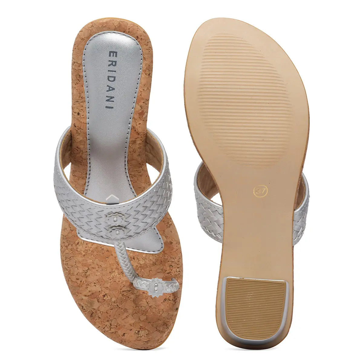 Arzu Metallic Kolhapuri Heels Akil
