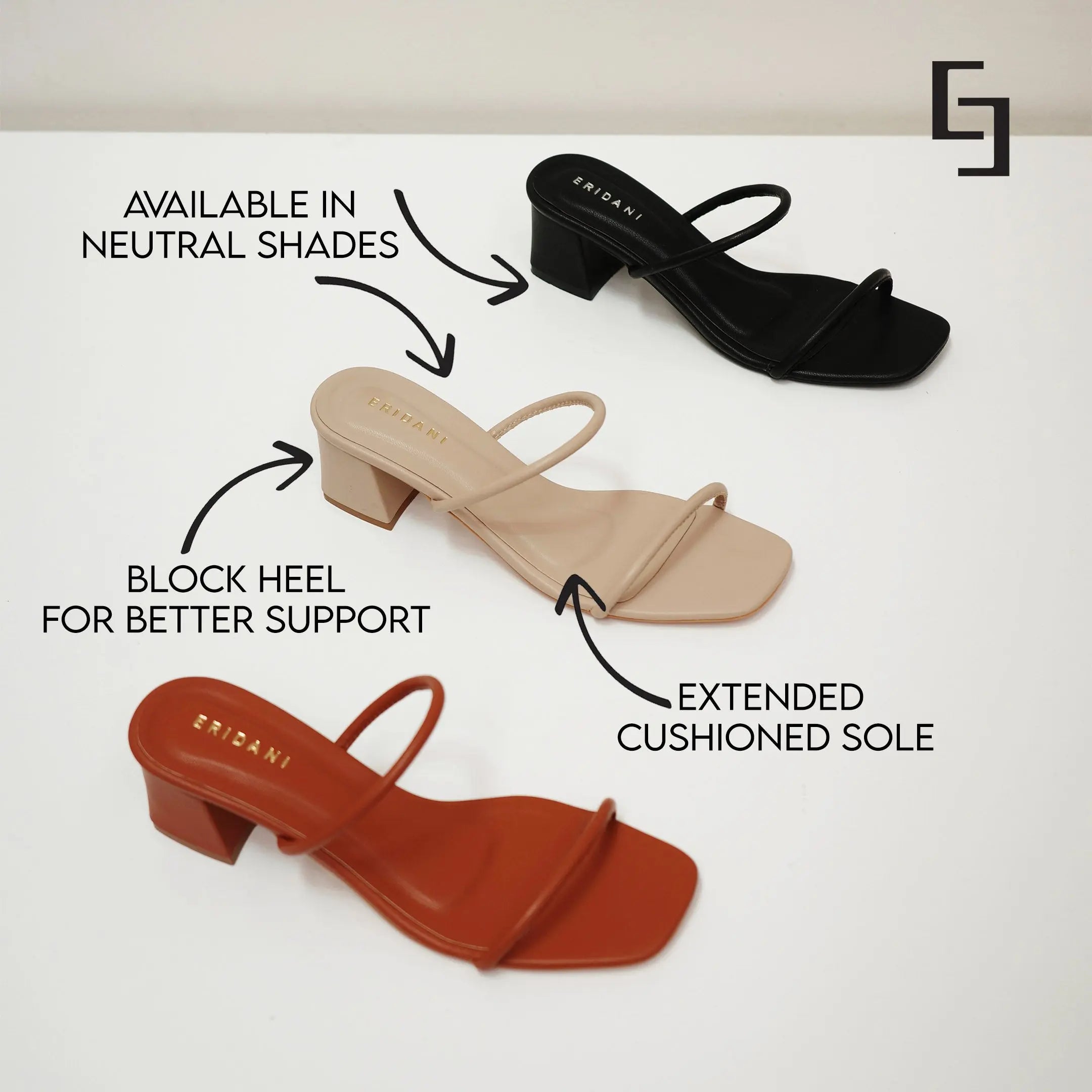 Aster Block Heels KM Footwear