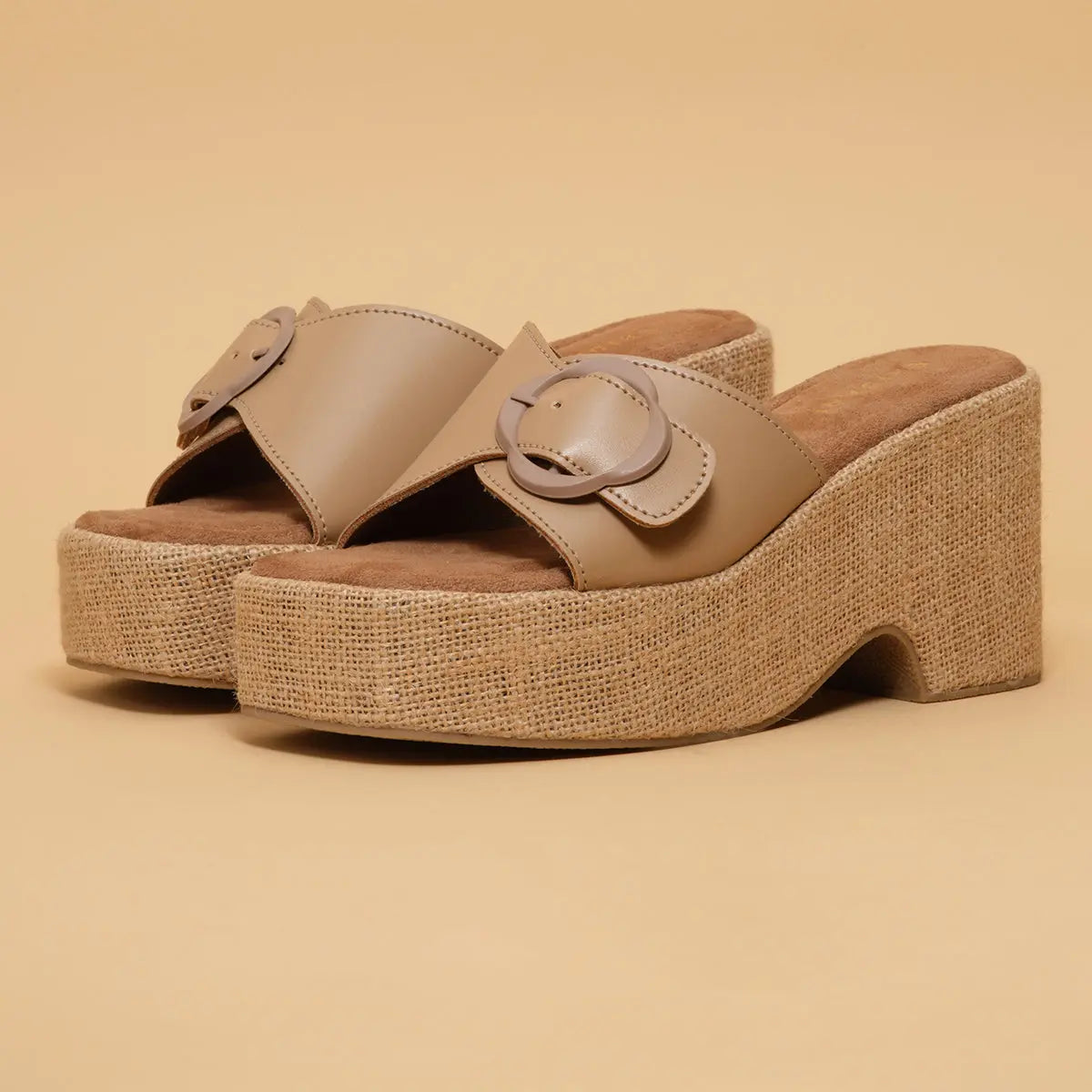 August Buckle Wedges SilverStar Footwear