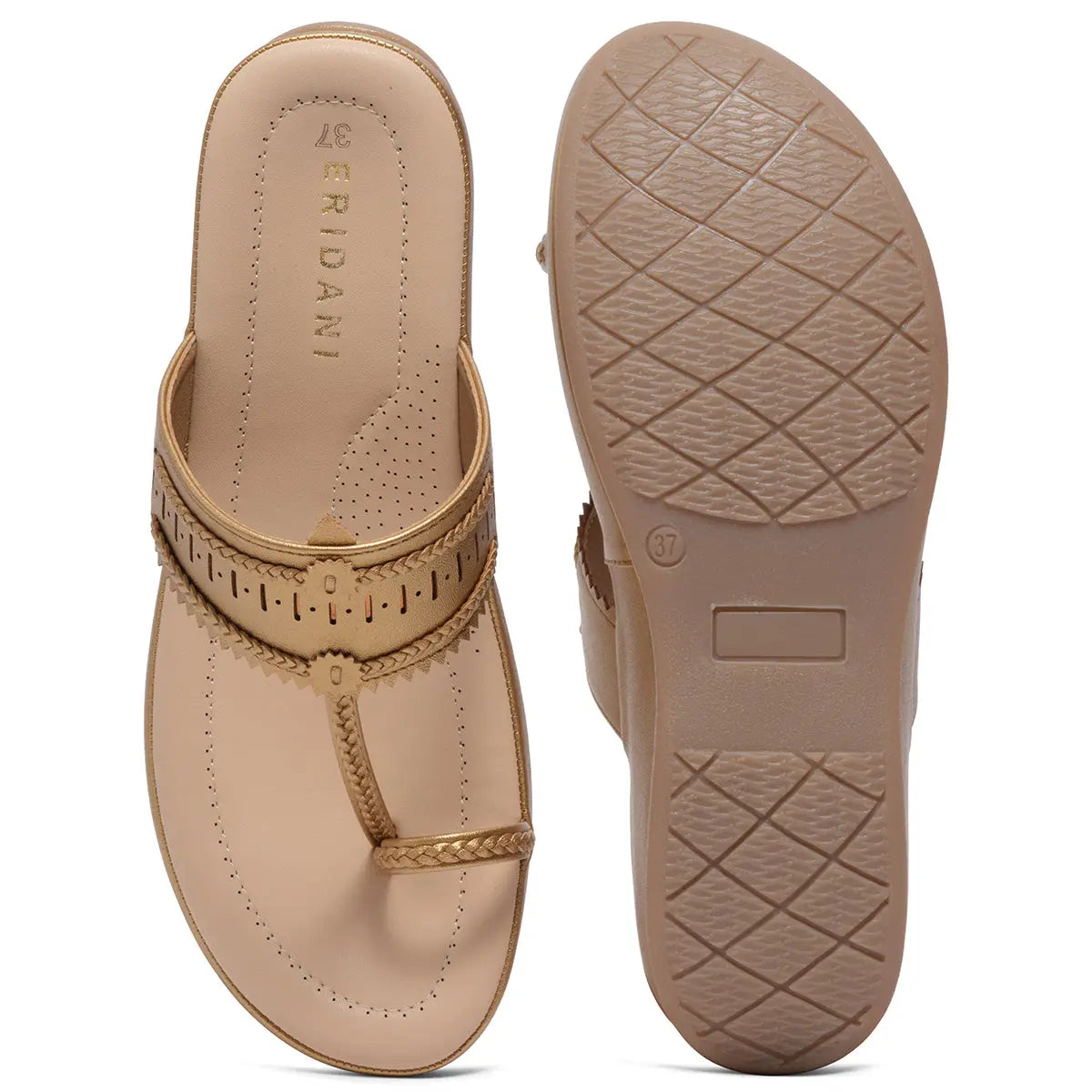 Avianna Kolhapuri Flatforms Indian Leather Company