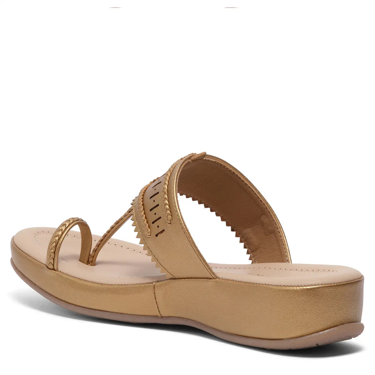 Avianna Kolhapuri Flatforms Indian Leather Company
