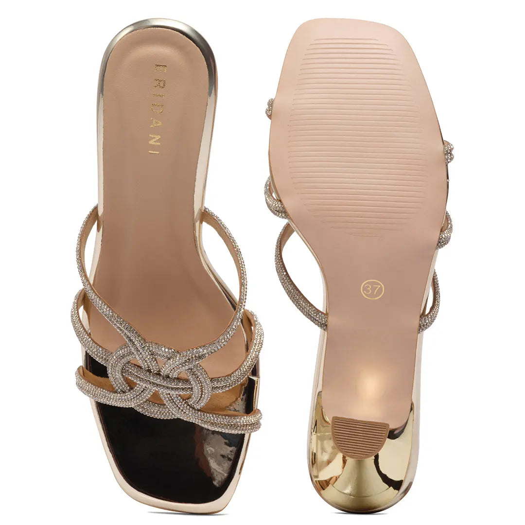 Avira Embellished Heels KM Footwear