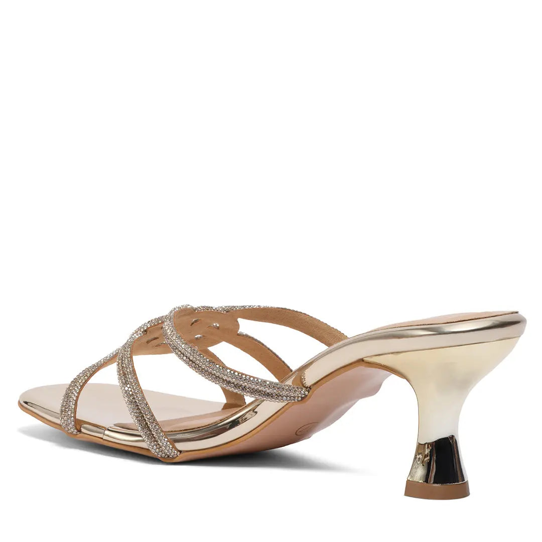 Avira Embellished Heels KM Footwear