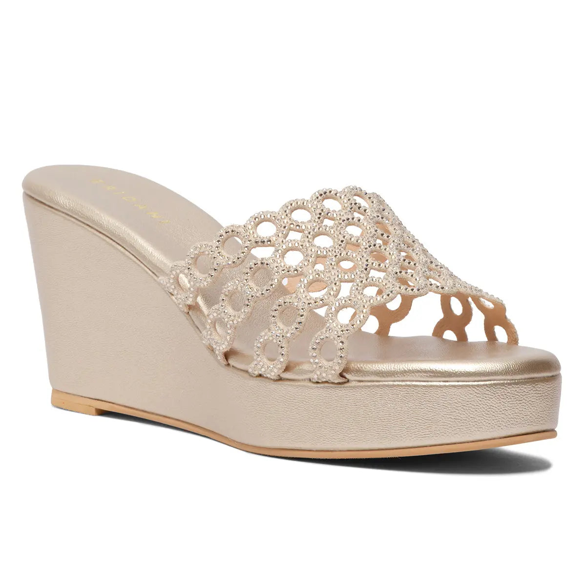 Ayana Embellished Wedges Saifi Traders