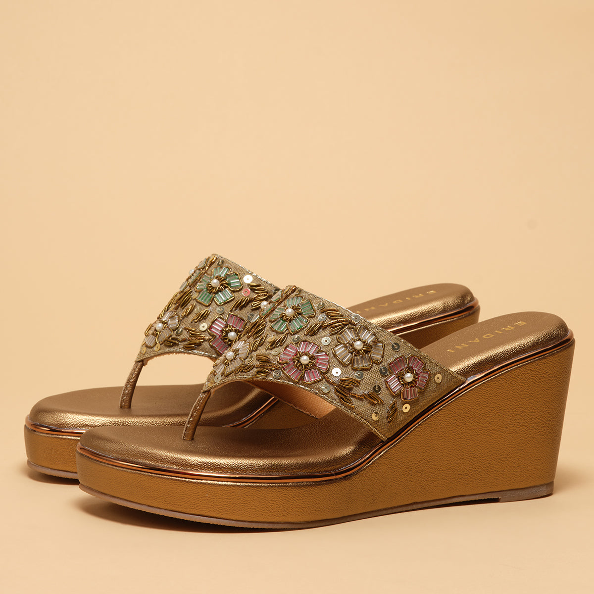 Ayat Embroidered Wedges
