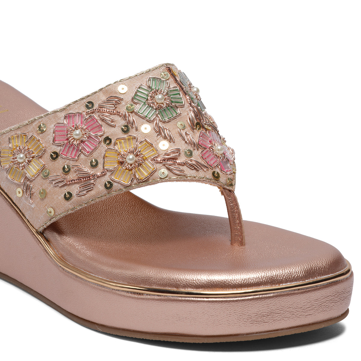 Ayat Embroidered Wedges