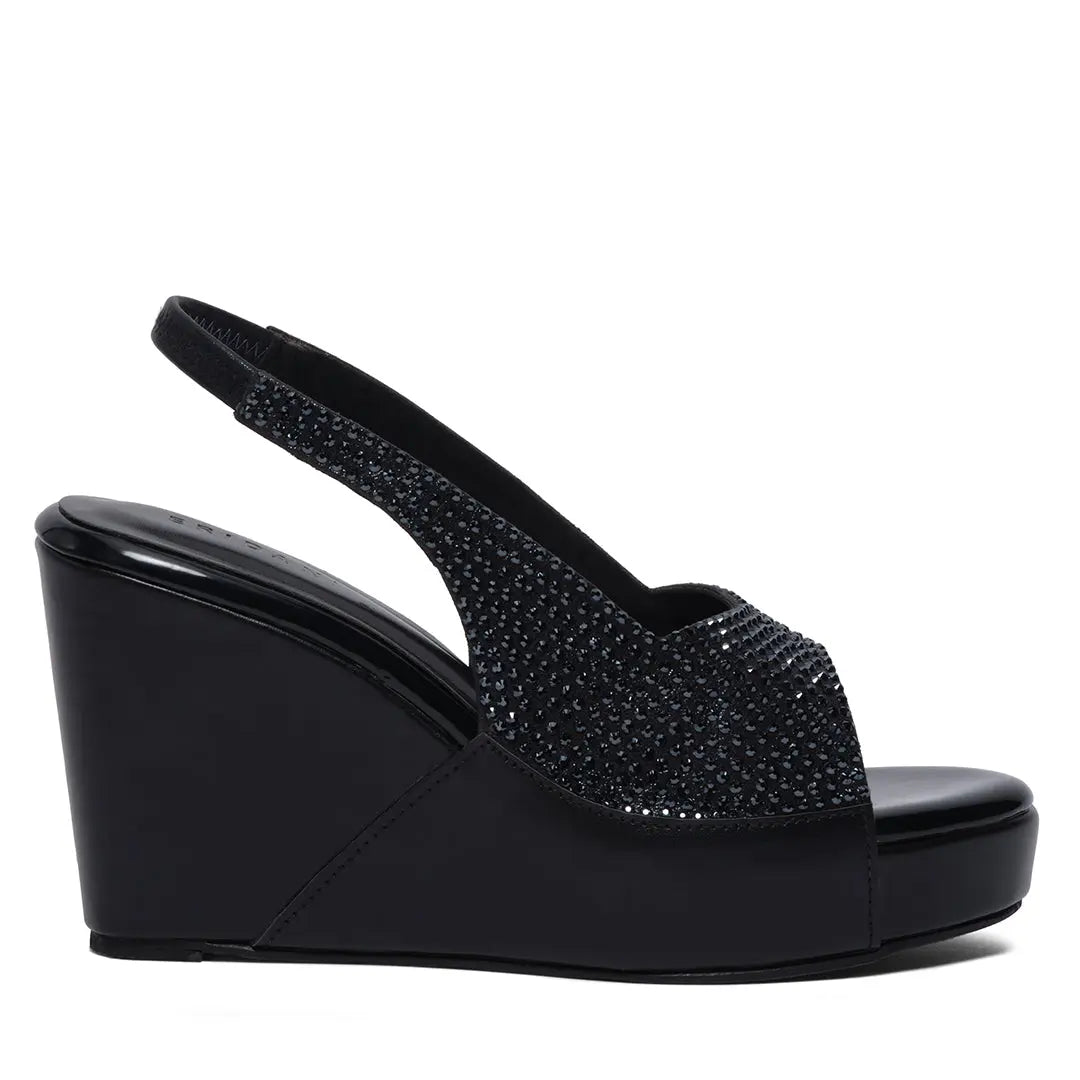 Azrina Embellished Wedges Come