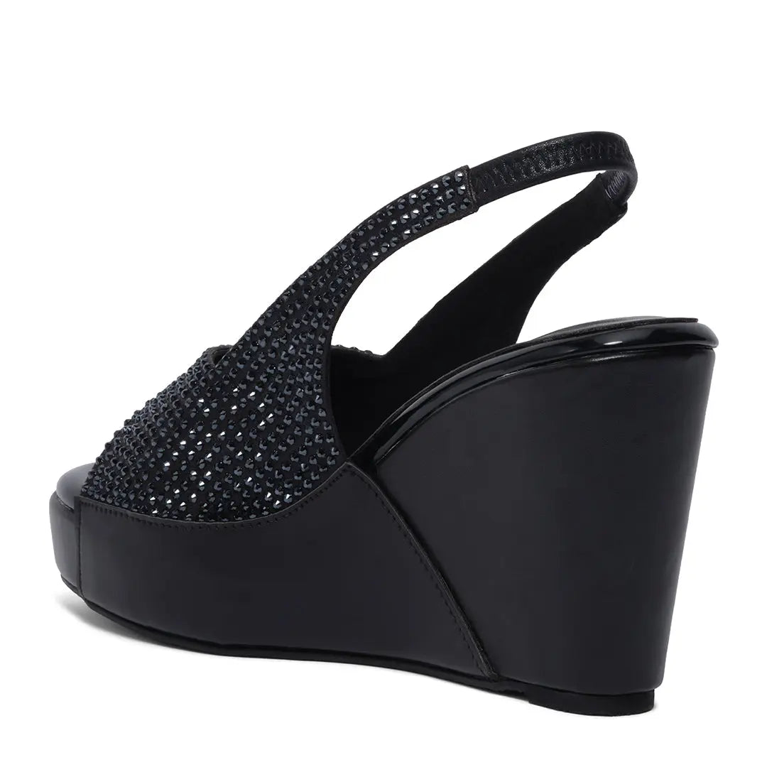 Azrina Embellished Wedges Come