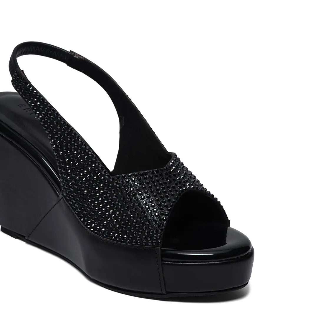 Azrina Embellished Wedges Come