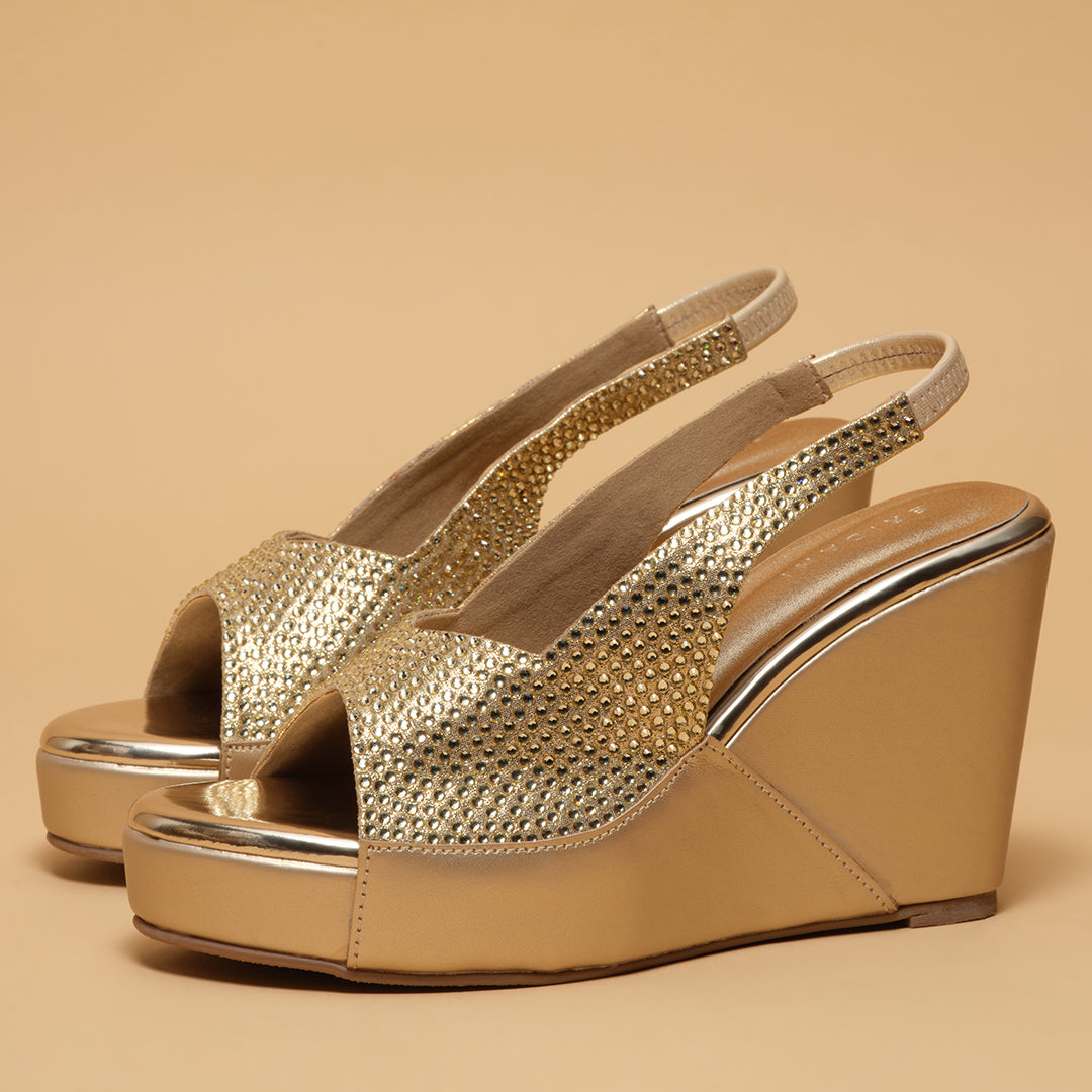 Azrina Embellished Wedges
