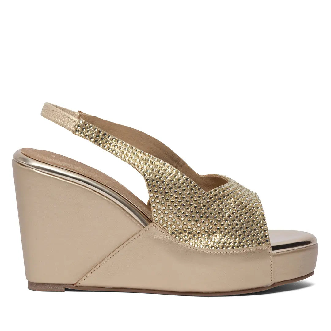 Azrina Embellished Wedges Come