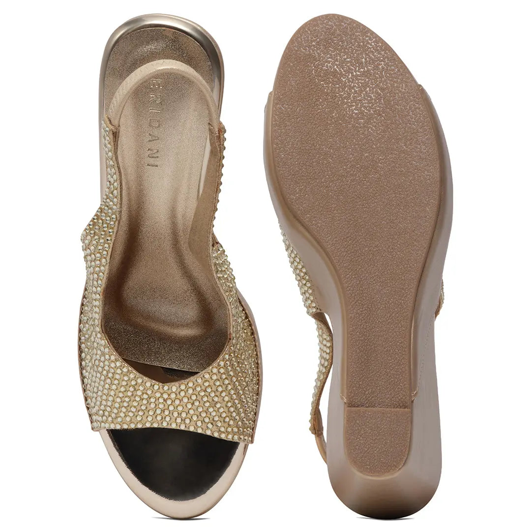 Azrina Embellished Wedges Come