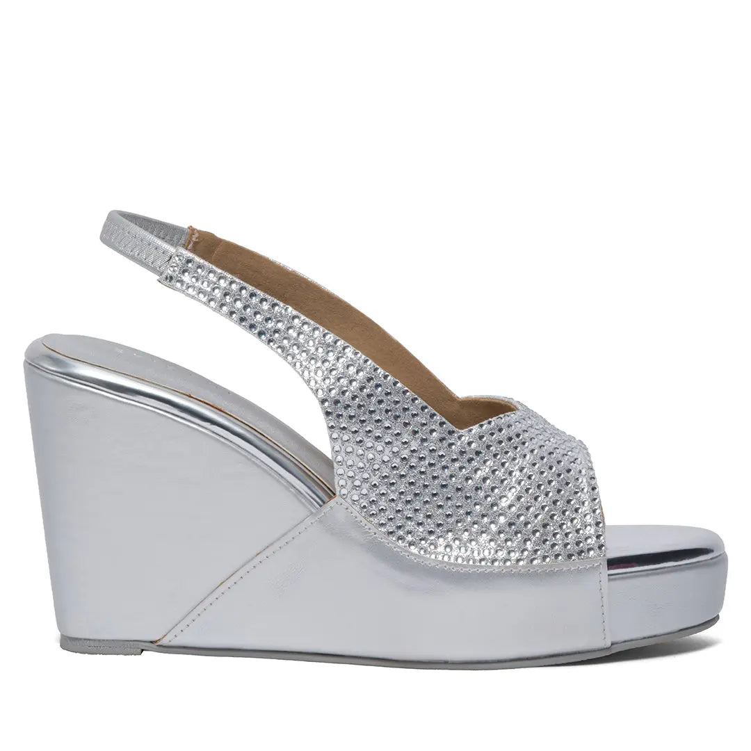 Azrina Embellished Wedges Come
