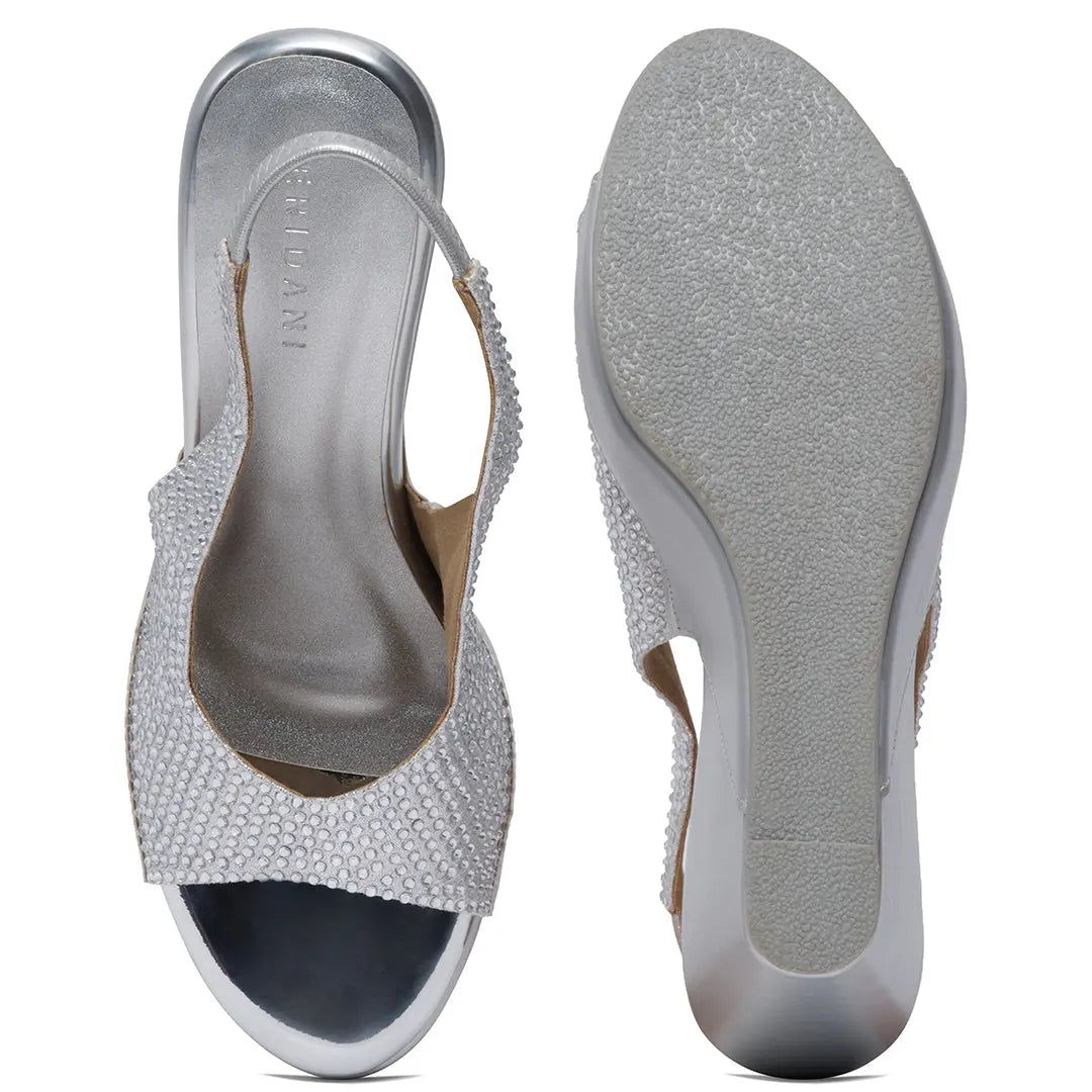 Azrina Embellished Wedges Come