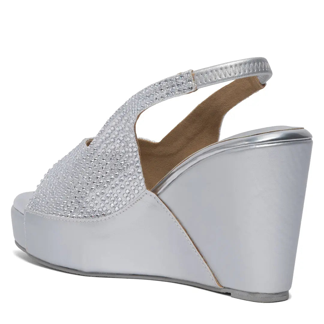 Azrina Embellished Wedges Come
