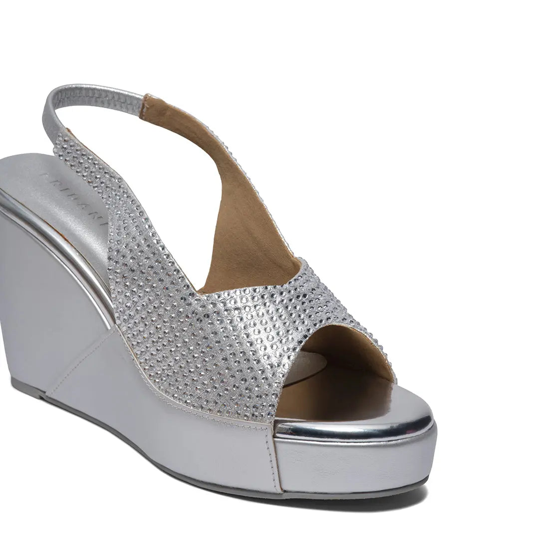 Azrina Embellished Wedges Come