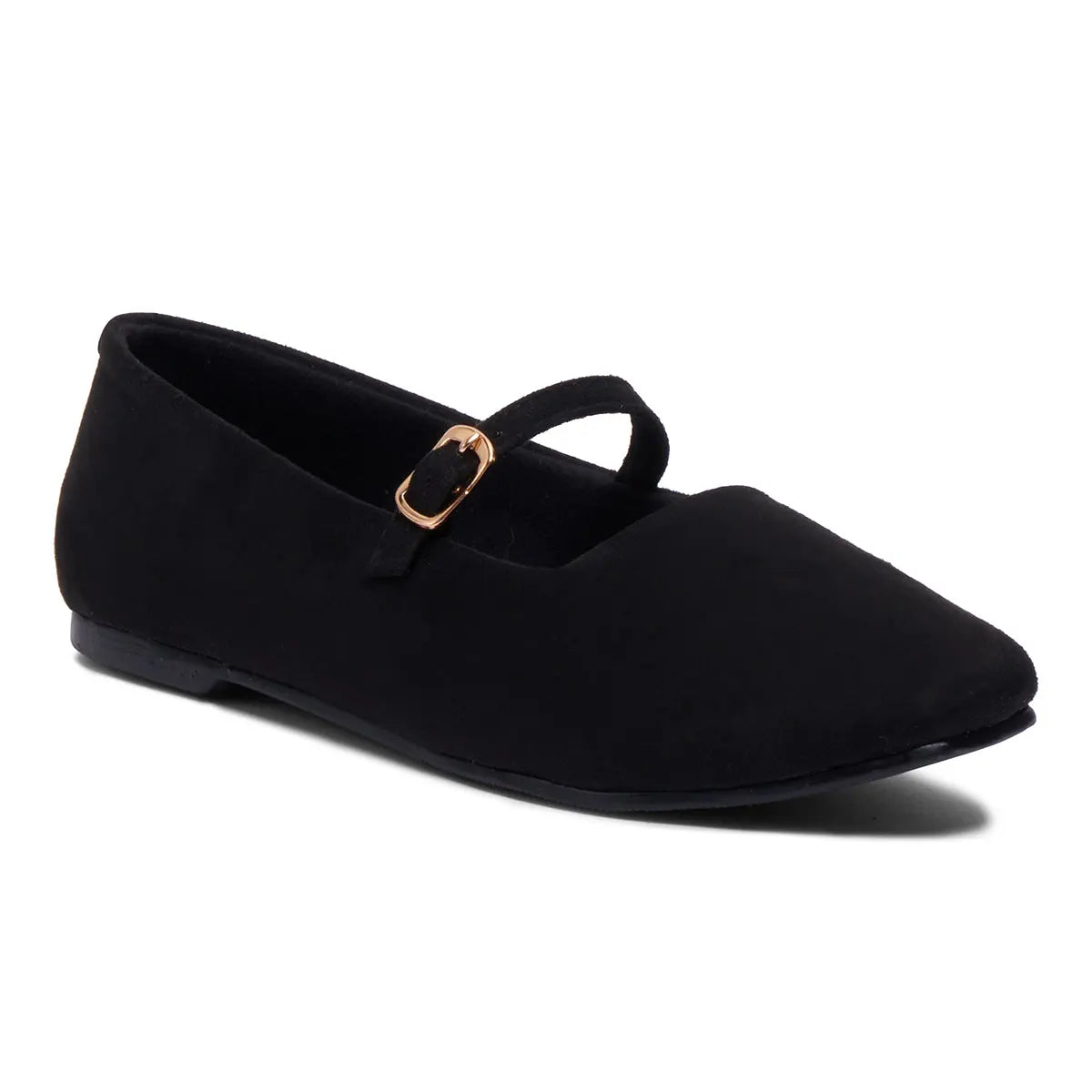 Betty Buckle Ballerinas Status Shoes