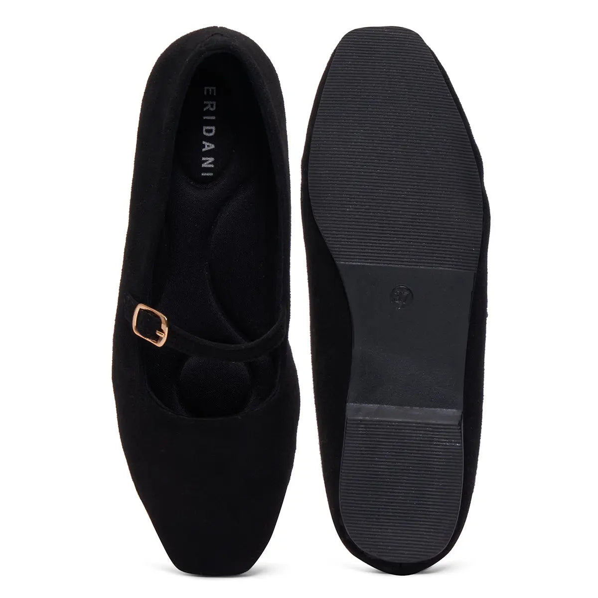 Betty Buckle Ballerinas Status Shoes
