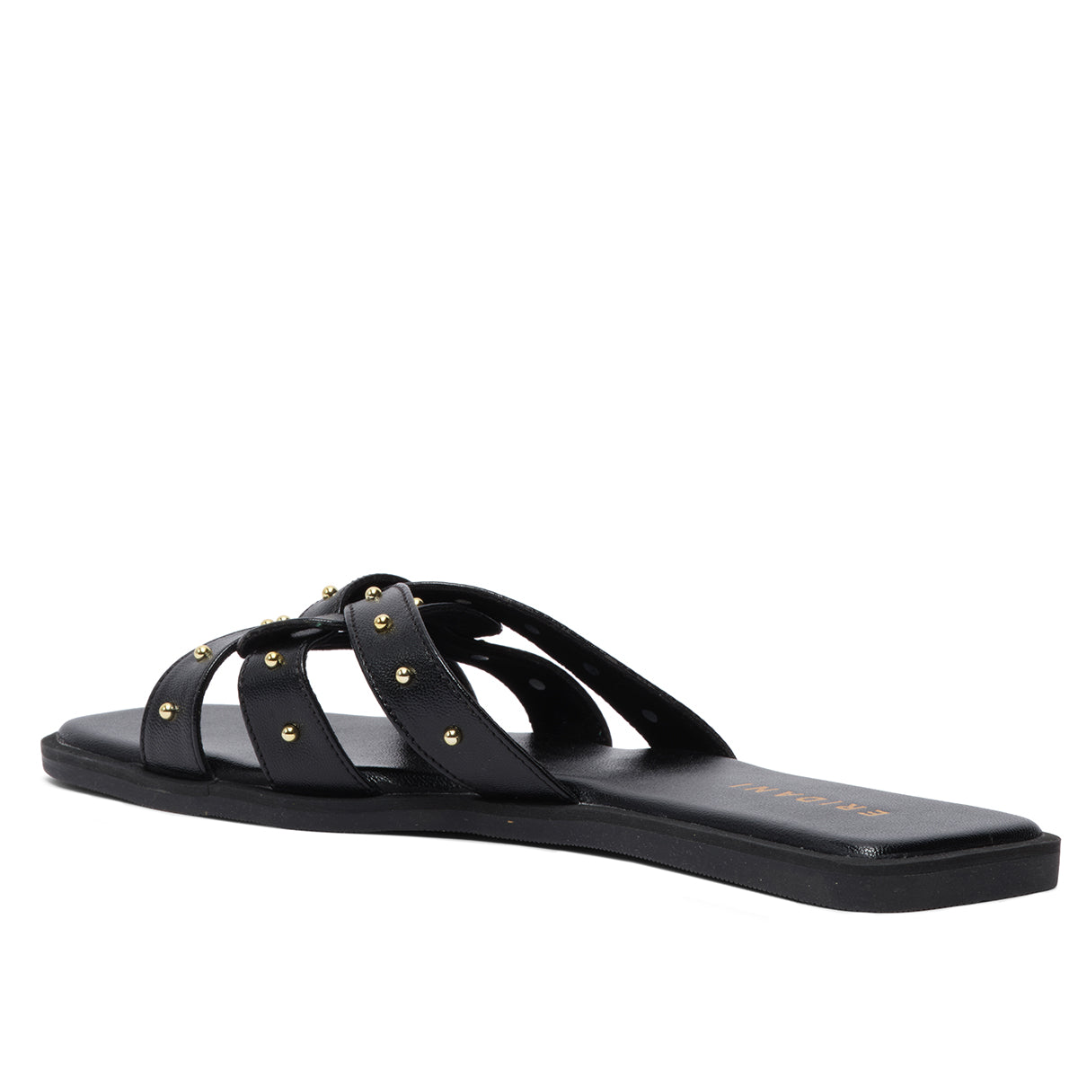 Caily Criss-Cross Studded Flats