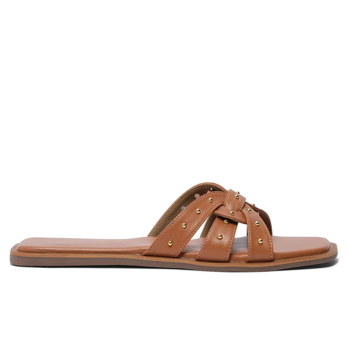 Caily Studded Flats S R Footwear
