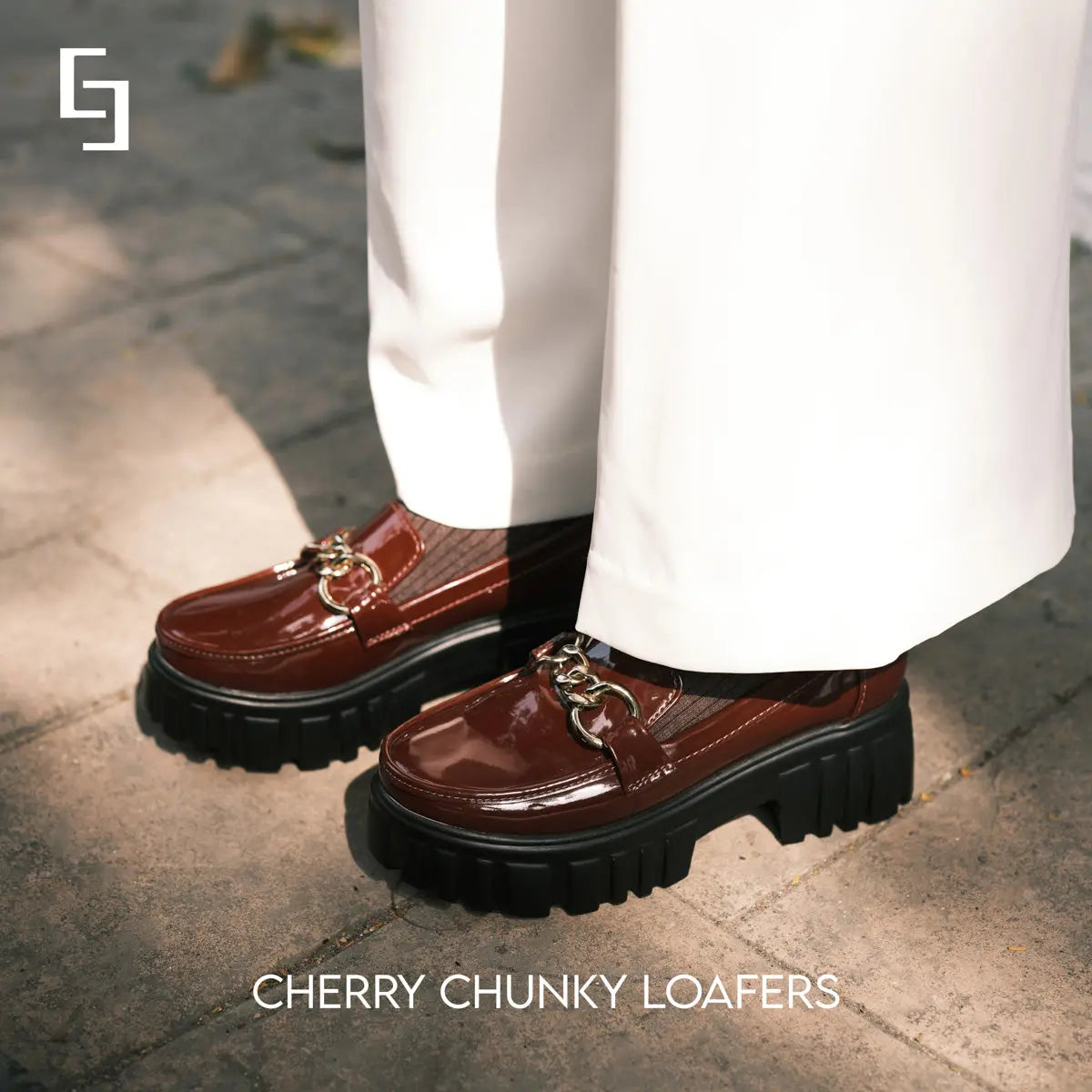 Cherry Embellished Chunky Loafers Aleeza International