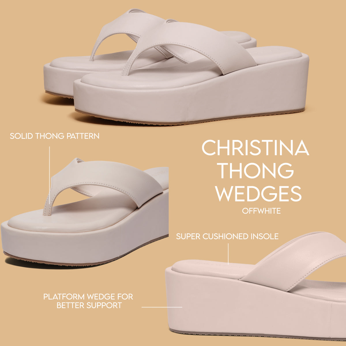 Christina Thong Wedges Ahmad Arts Eridani