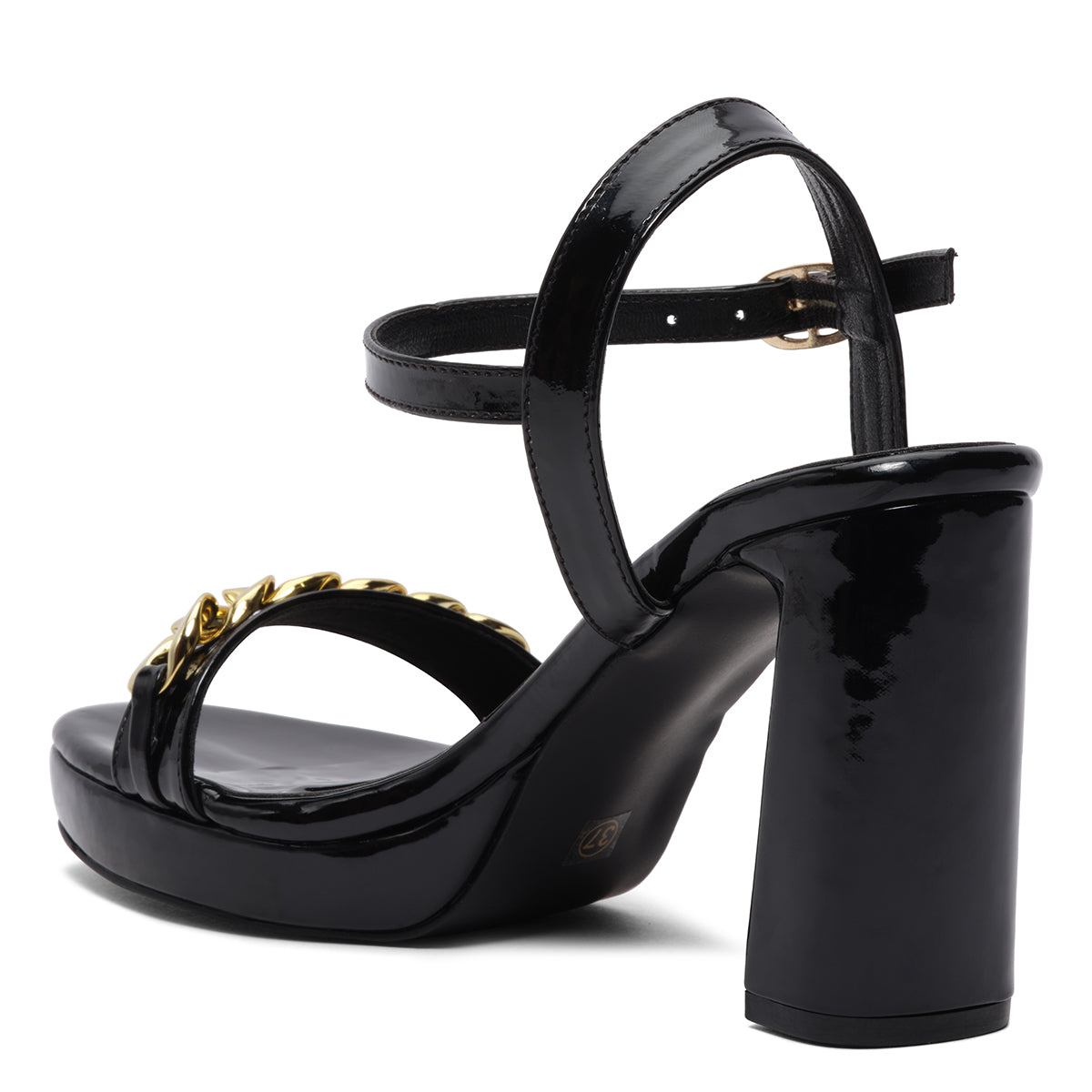 Cherry Embellished Ankle Strap Heels