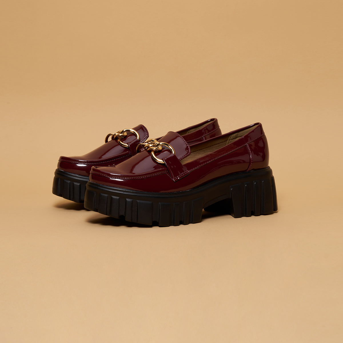 Cherry Embellished Chunky Loafers