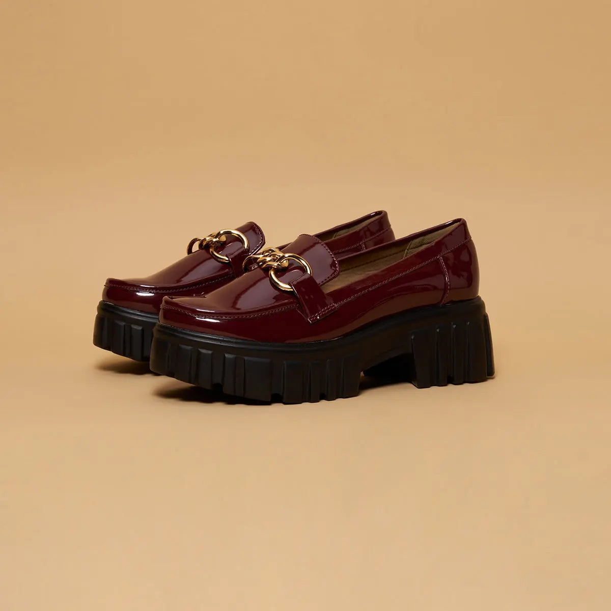 Cherry Embellished Chunky Loafers Aleeza International