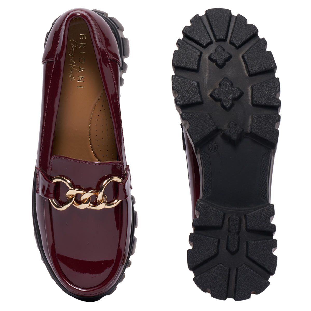 Cherry Embellished Chunky Loafers
