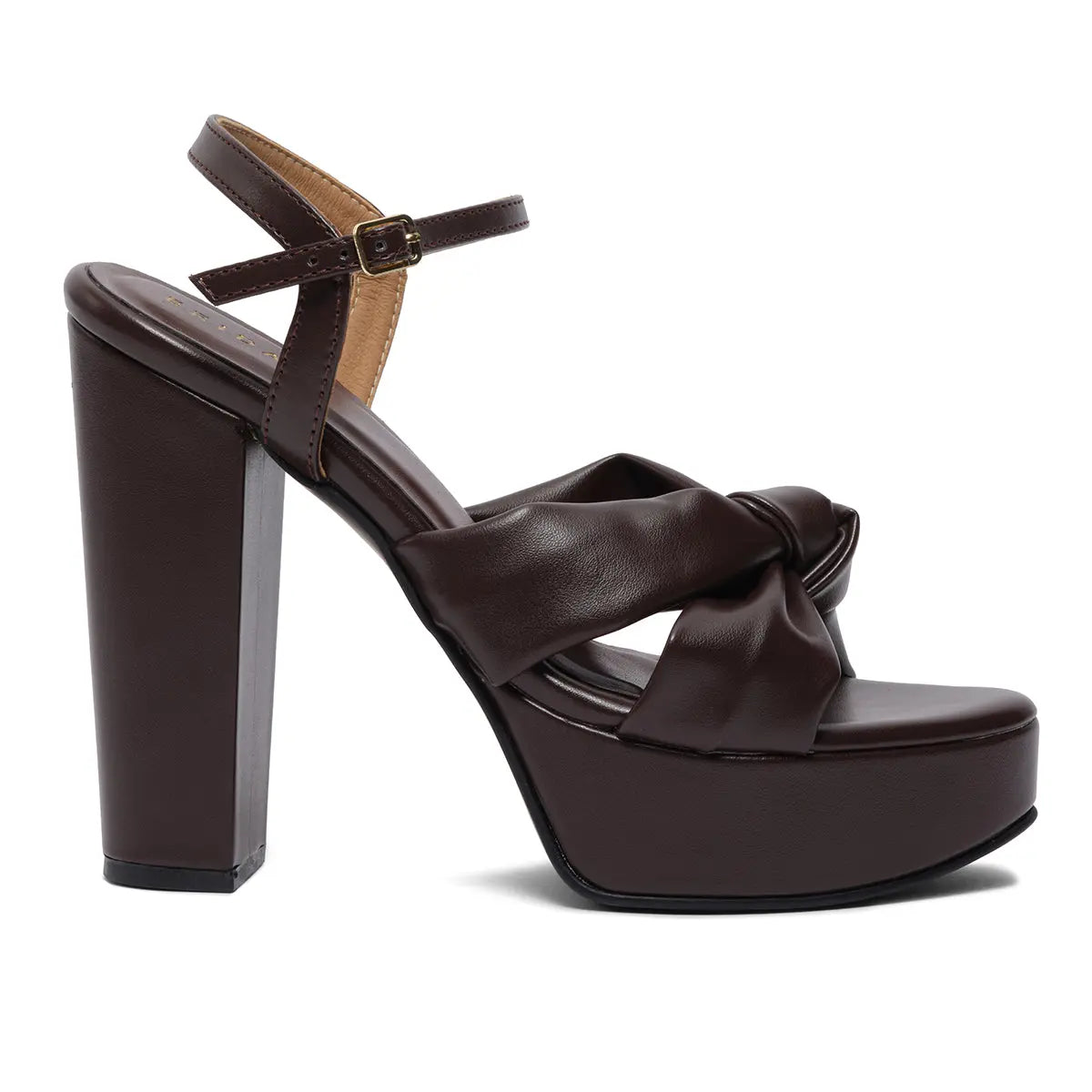 Cocoa Knot Platform Heels Saifi Traders