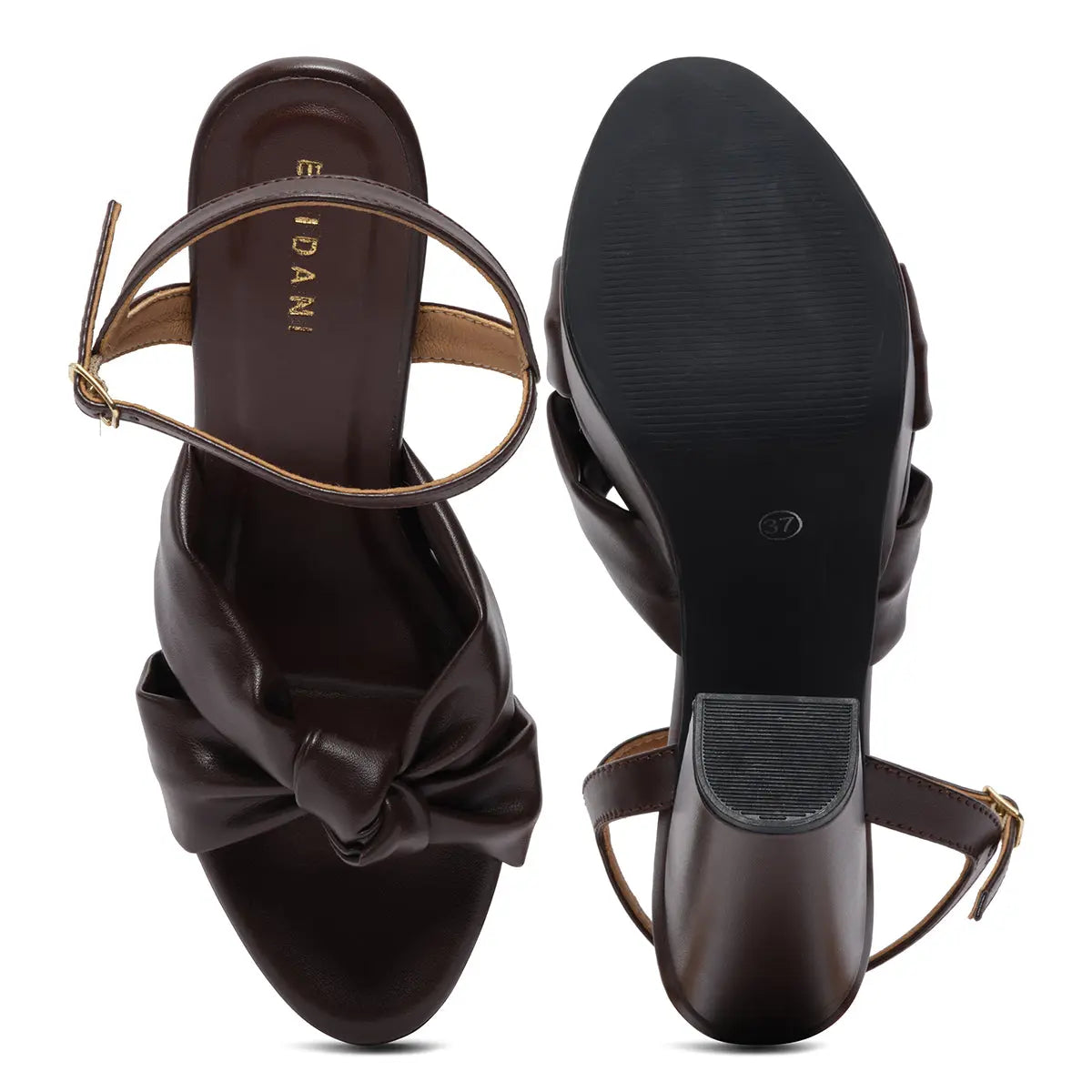Cocoa Knot Platform Heels Saifi Traders