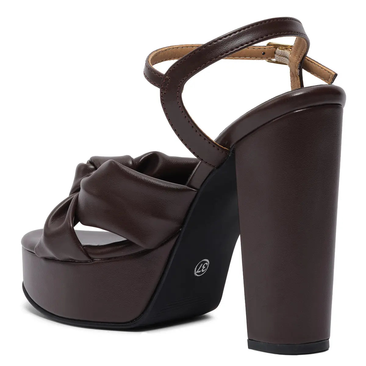 Cocoa Knot Platform Heels Saifi Traders