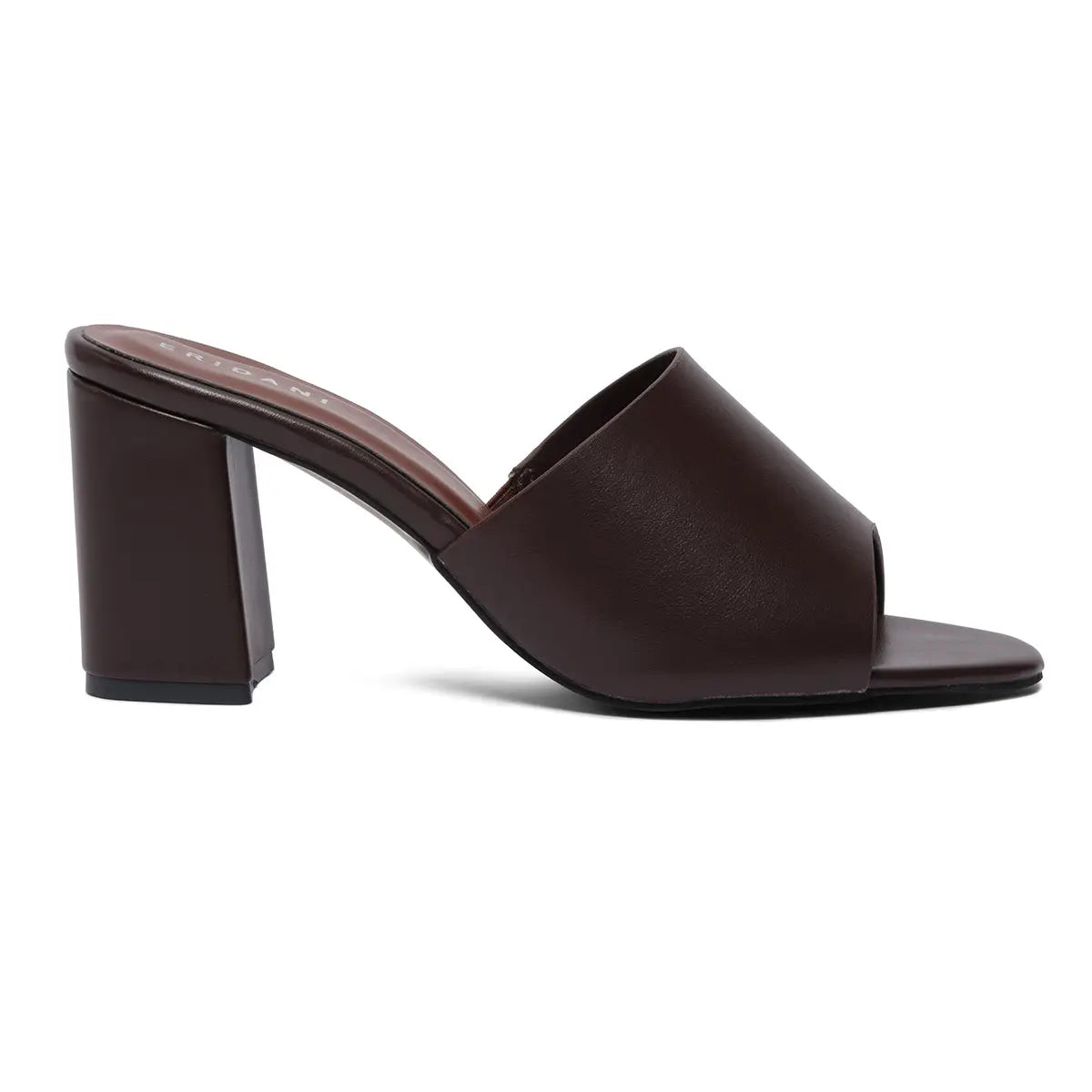 Cocoa Open-Toe Mules Ahmad Arts