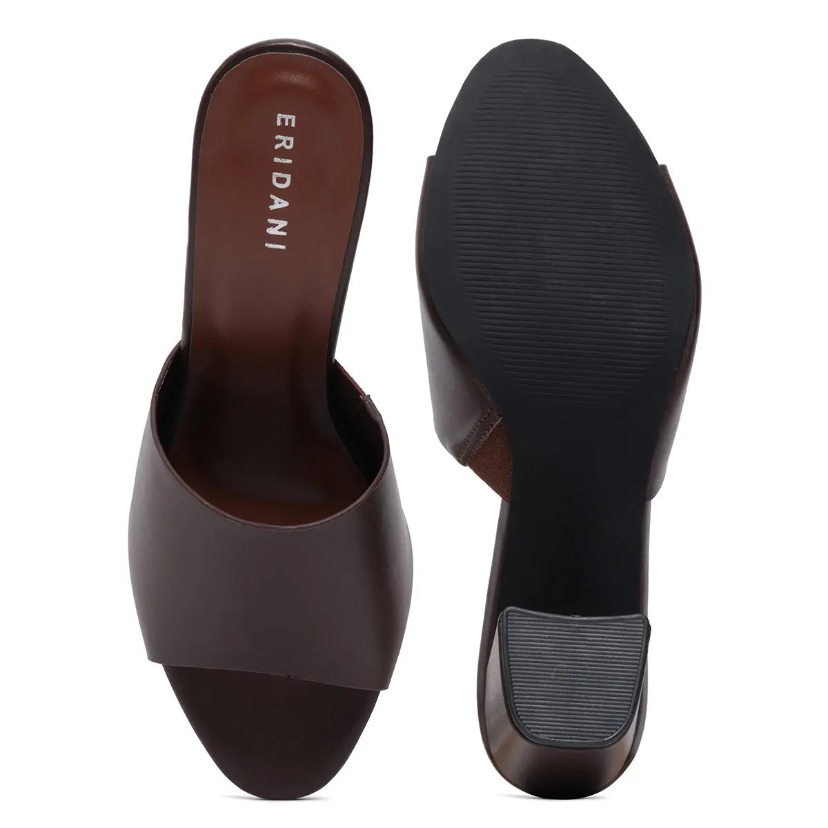 Cocoa Open-Toe Mules Ahmad Arts