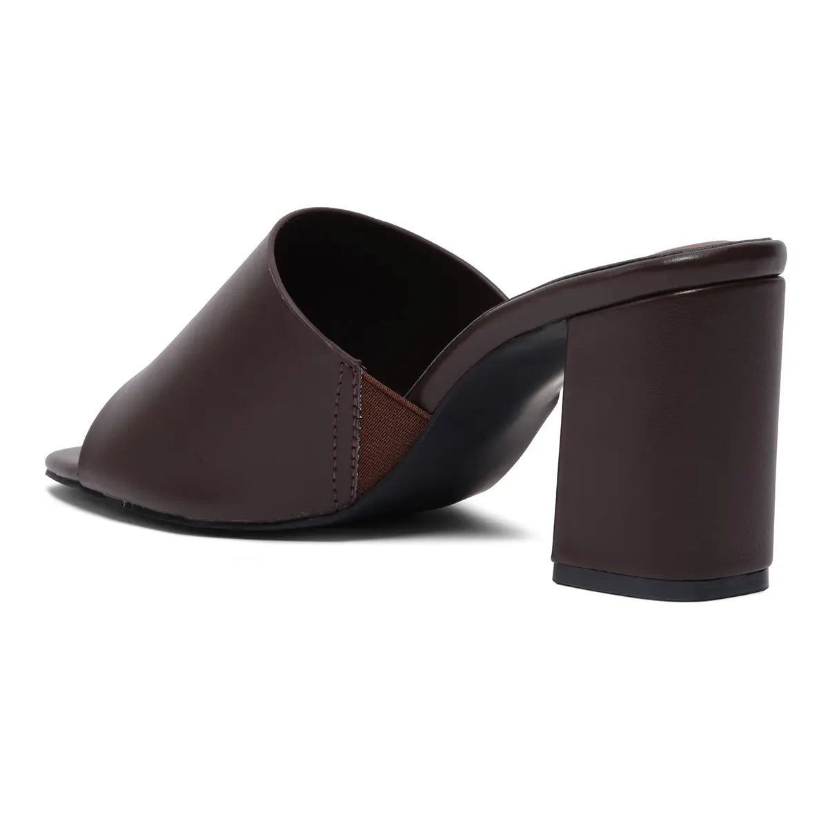 Cocoa Open-Toe Mules Ahmad Arts