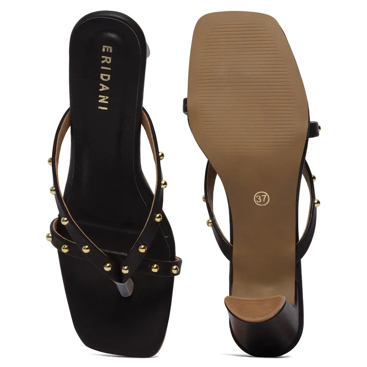 Cordelia Strappy Studded Heels Ahmad Arts
