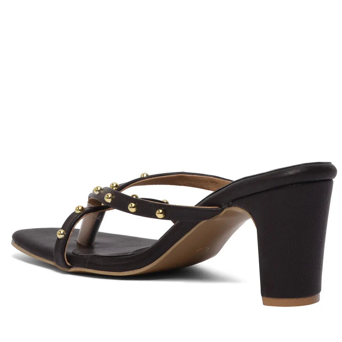 Cordelia Strappy Studded Heels Ahmad Arts