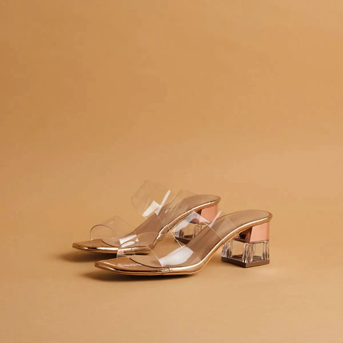 Crystalline Transparent Heels KM Footwear Eridani