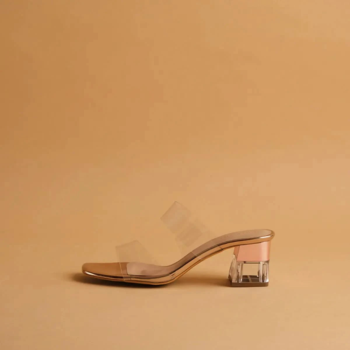 Crystalline Transparent Heels KM Footwear Eridani