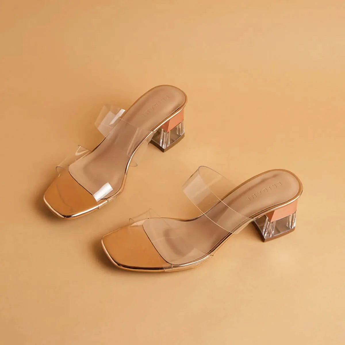 Crystalline Transparent Heels KM Footwear Eridani