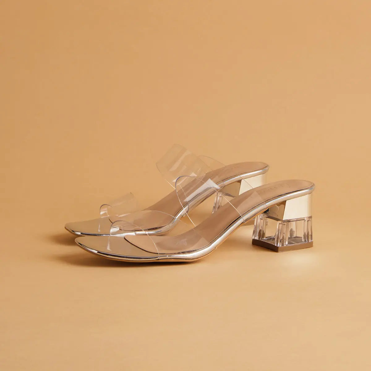 Crystalline Transparent Heels KM Footwear Eridani
