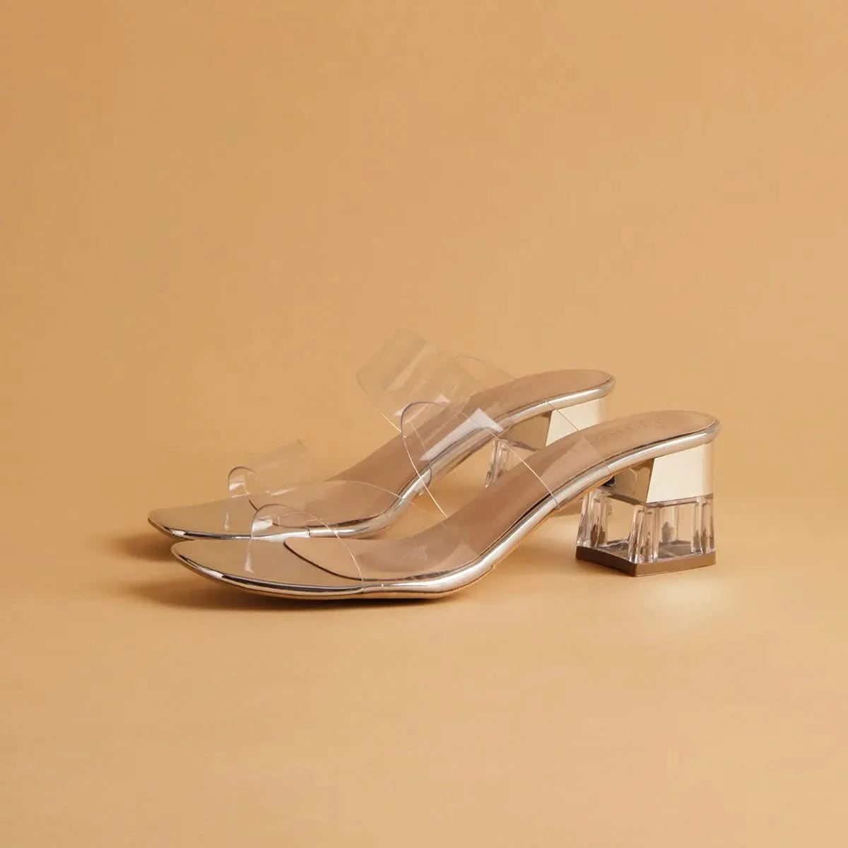 Crystalline Transparent Heels KM Footwear Eridani