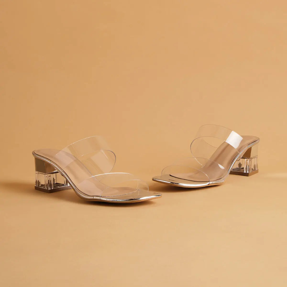 Crystalline Transparent Heels KM Footwear Eridani