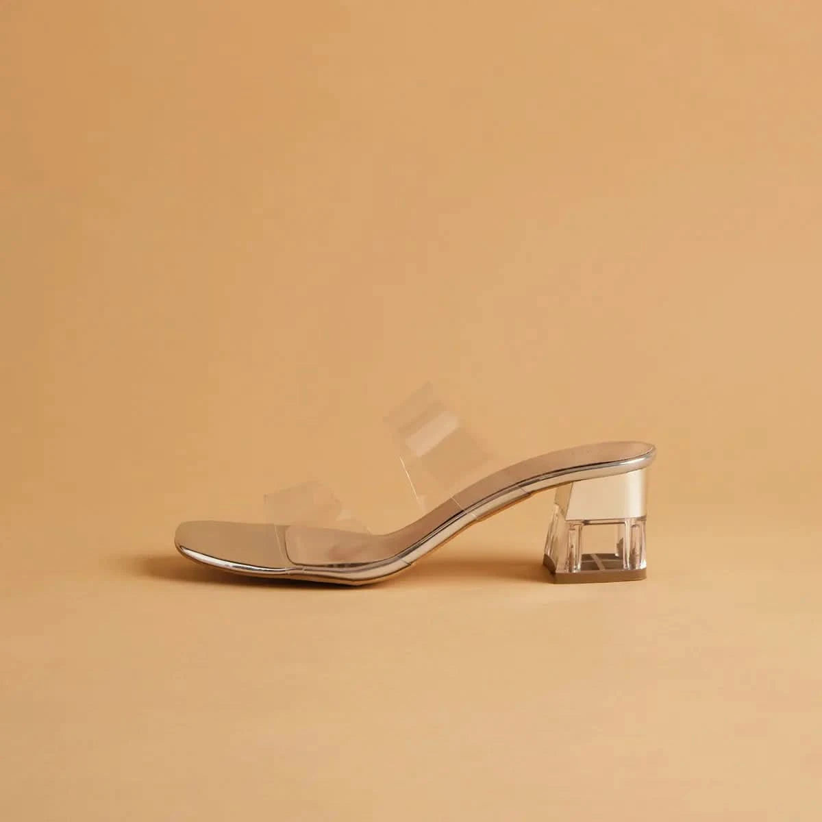Crystalline Transparent Heels KM Footwear Eridani
