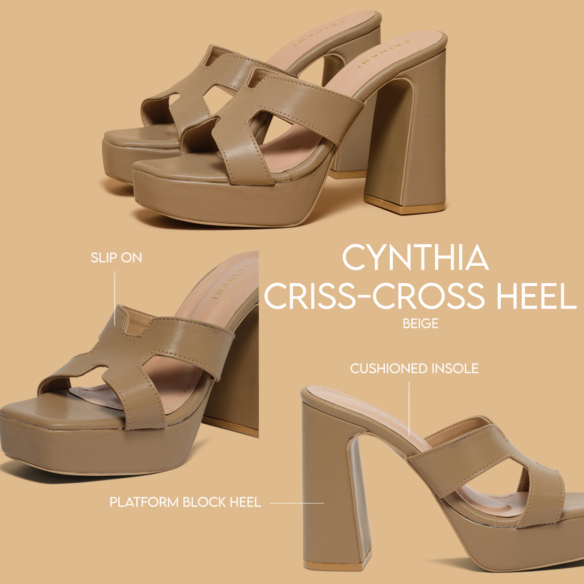 Cynthia Criss-cross Heel Anshika Eridani